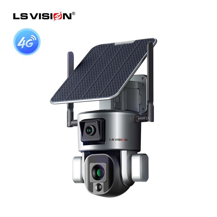 LSVISION - LS VISION LS-MS1-4G Marvelous Series Dual Lens 4K/8MP Outdoor Solar camera