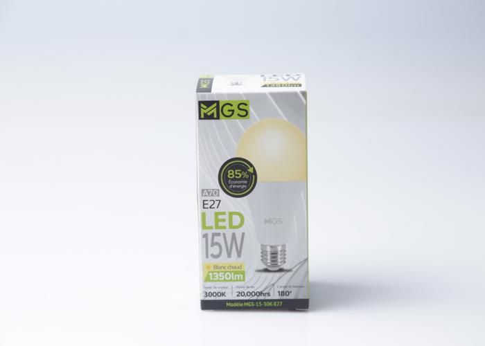 AMPOULE LED TP-13 JAUNE -15W E27 MGS