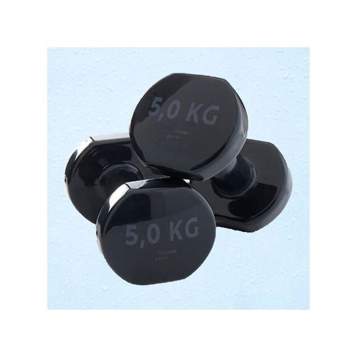 Haltères Fitness Musculation - 5 kg - Noir - Haute Qualité