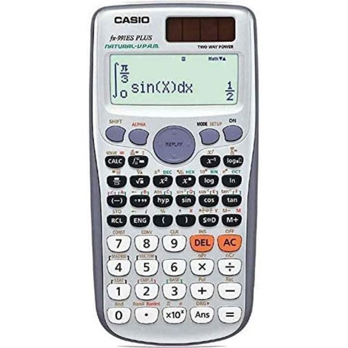 Calculatrice scientifique Casio CS-991ES PLUS - Affichage naturel - Fonctions avancées pour les mathématiques et les statistiques