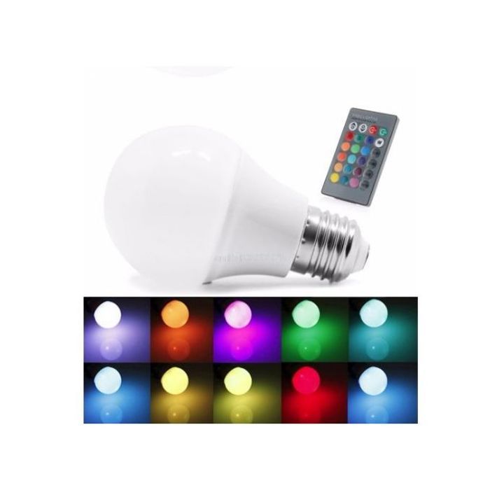 Ampoule LED RVB - Changement de Couleur - Télécommande
