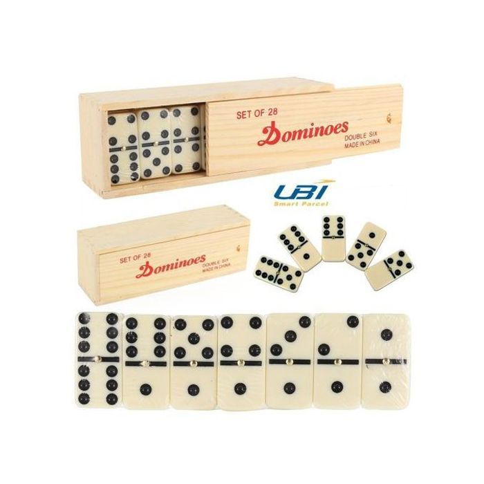 Domino en Plastique - Jeu Classique - 28 Pièces