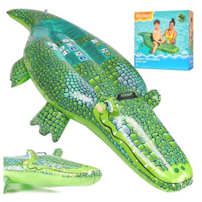 Flotteur Crocodile Gonflable Géant - Bestway