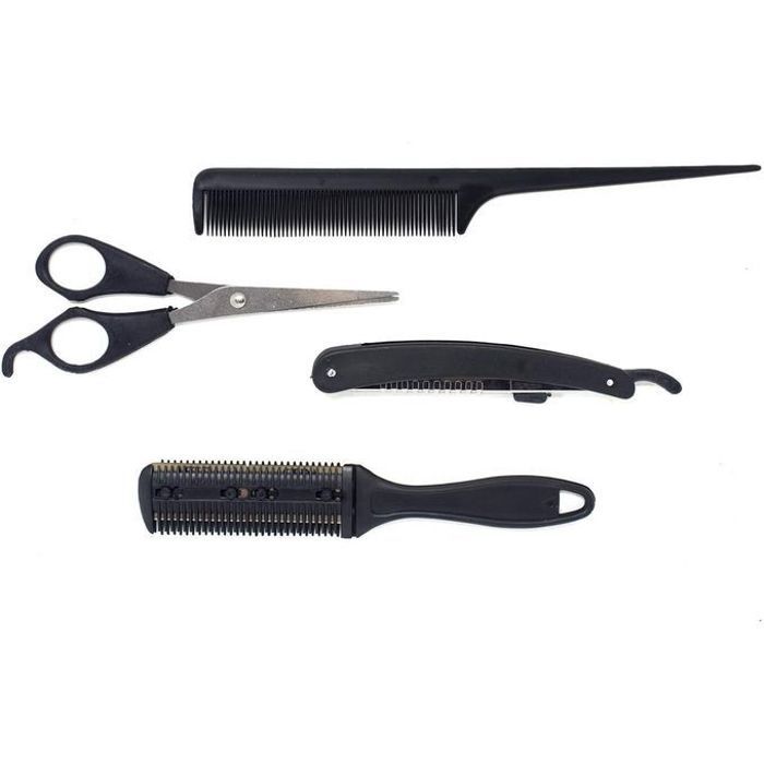 Kit de Coiffure & Rasage - Cheveux & Barbe, 4 Pièces, Professionnel