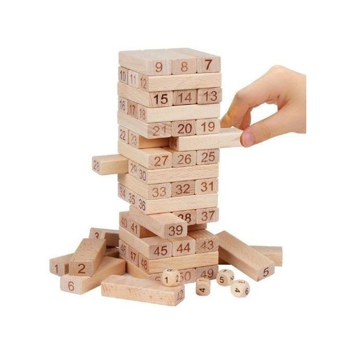 Jenga - Jeu d'Empilement 48 Pièces