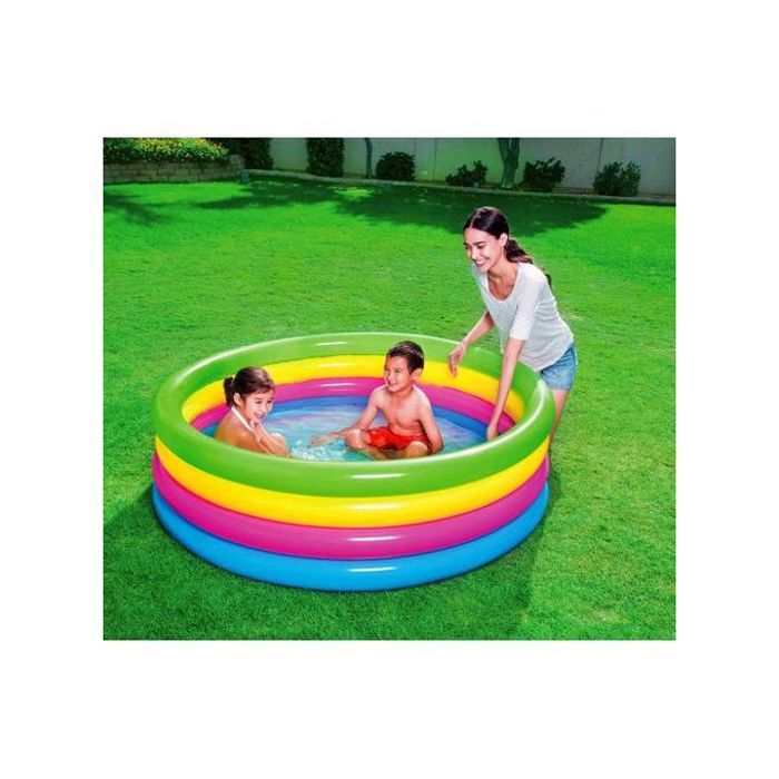 Piscine Gonflable Arc-en-Ciel - Bestway (4 Anneaux, 157 x 46 cm)