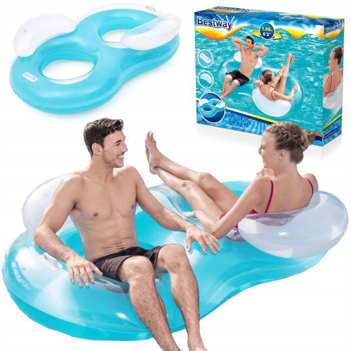 Bouée Gonflable 2 Places - avec Dossier Double - Bestway