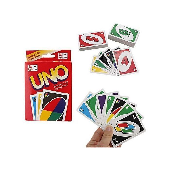 Jeu de Société UNO - Cartes UNO - Multicolore