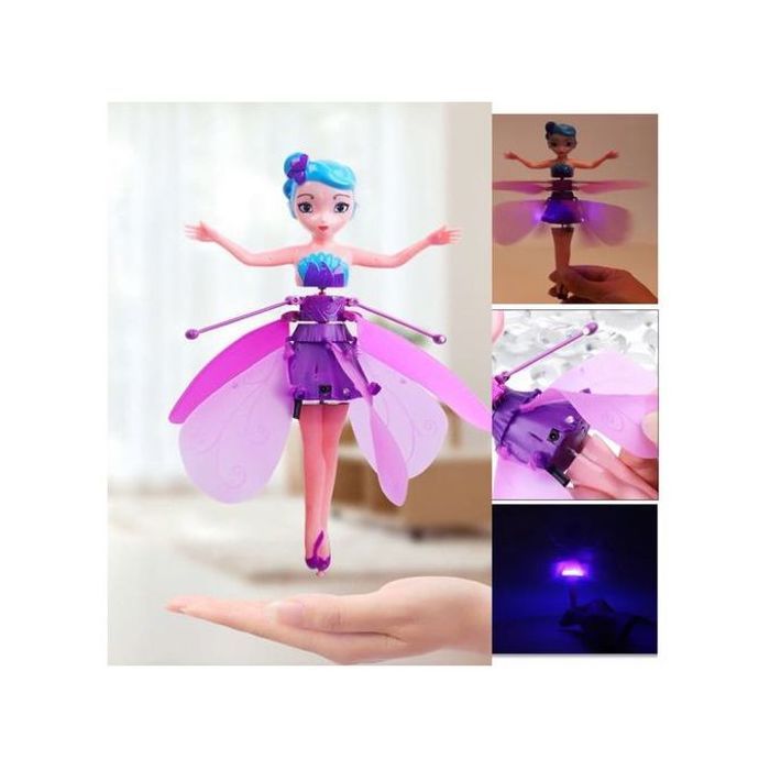 Hélicoptère jouet inductif - Fée volante - Princesse - Pour enfants - Cadeau d'anniversaire