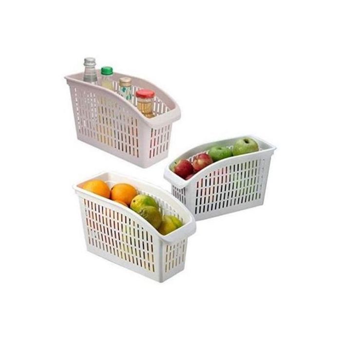 3 Pièces Organisateur de réfrigérateur Étagère à légumes et fruits 29 cm