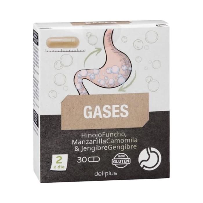 Deliplus Gases - Complément pour le Confort Digestif - 30 Capsules