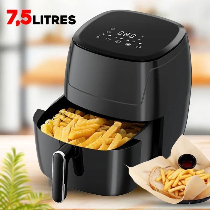 Friteuse sans huile - REGAL - 7,5 L - 1350 Watts - Technologie d'air rapide - Facile à nettoyer