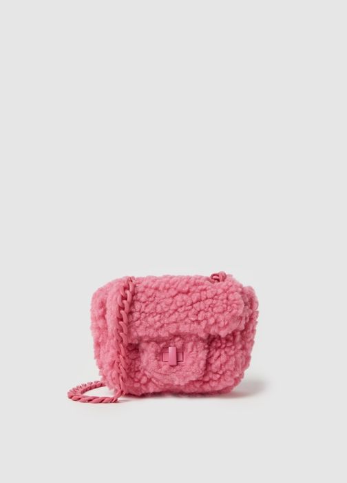 Mini sac bandoulière en peluche