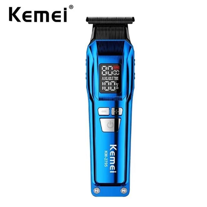 Tondeuse à cheveux - KEMEI - KM-2795 - Professionnelle - Sans fil - Acier inoxydable