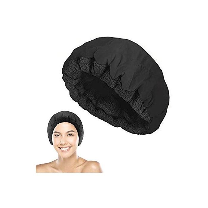 Bonnet chauffant - Le Coin Bio - Noir - Micro-ondable - Gel thermique - Confortable et doux