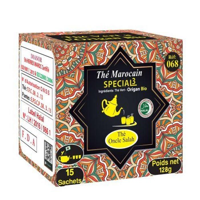 Thé Vert à l'origan Bio sans sucre - 15s