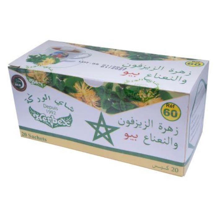 Tisane De Fleur de Tilleul & Menthe bio - 20 Sachets