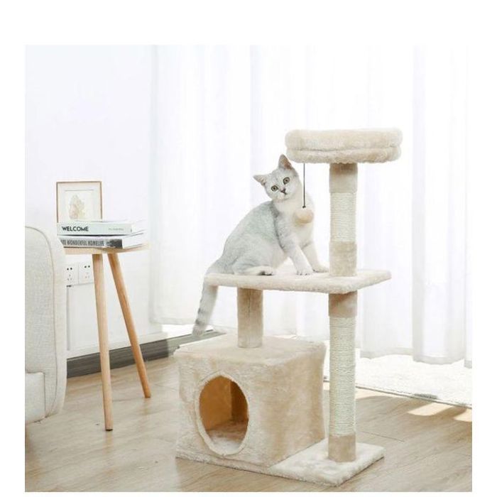 Arbre à chat - Generic - Xim - Beige - 2 condos - Conception multicouche