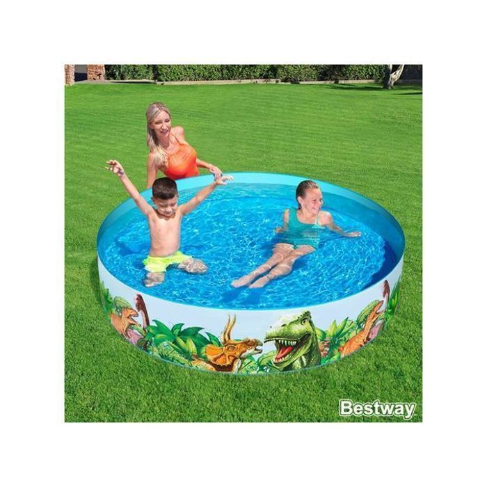 Piscine pour enfants - Fill 'N Fun - Dinosaure - 1,83m - Paroi rigide - 946 litres