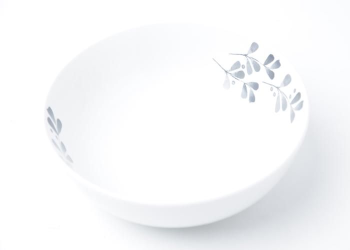ASSIETTE CREUSE EN PORCELAINE 18,5*5,5CM
