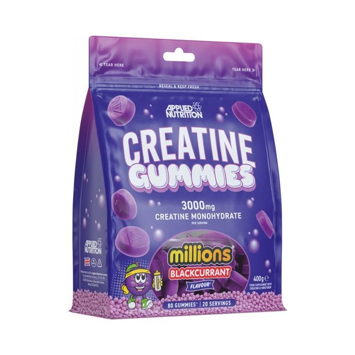 Créatine monohydrate Applied Nutrition - Creatine Gummies - Millions Blackcurrant 80 Gummies