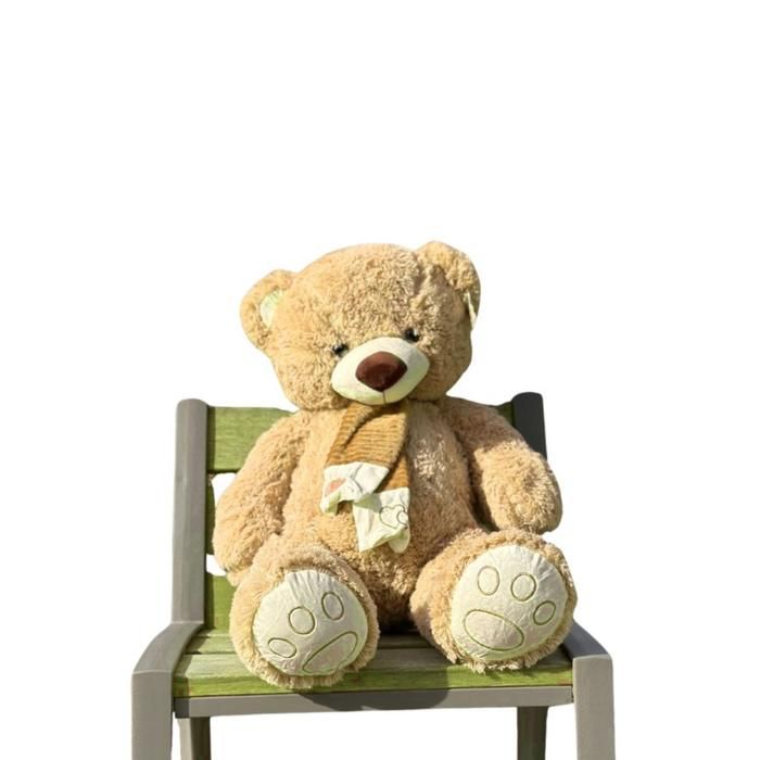 Ours en peluche - GENERIC - 75 cm - Beige - Doux - Durable