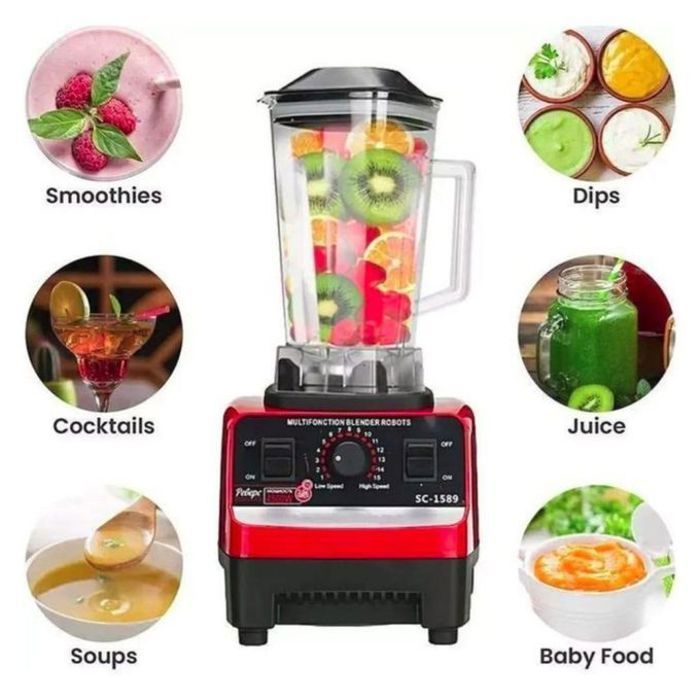 Robolux - Mélangeur Culinaire pour fruits et smokies glacés - 7500 W - 2.5 L