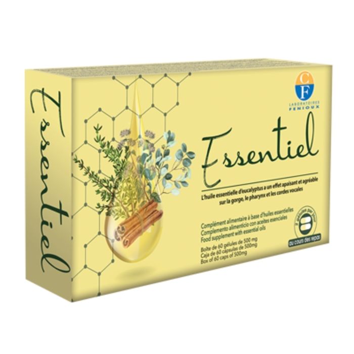 Complément alimentaire - Fenioux - Essentiel - 60 gélules - Huiles essentielles - Confort respiratoire