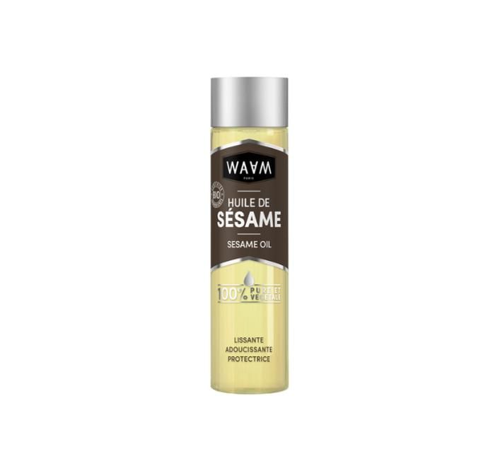 Huile de Sésame certifiée BIO - WAAM - 100ml - Anti-âge - Non gras - Hydratante
