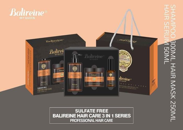 Balireine My Queen : Kit Soin Capillaire 3-en-1 Sans Sulfates – Parfait pour des Cheveux Forts et Brillants