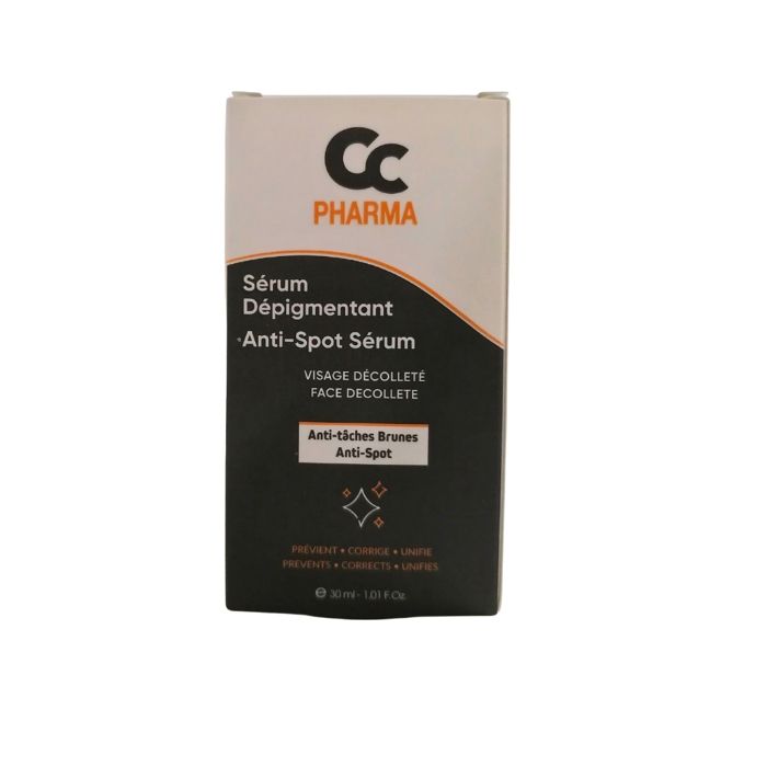 Sérum Dépigmentant - CC PHARMA - 30ml - Sans parabène - Unifie le teint - Réduit les taches brunes