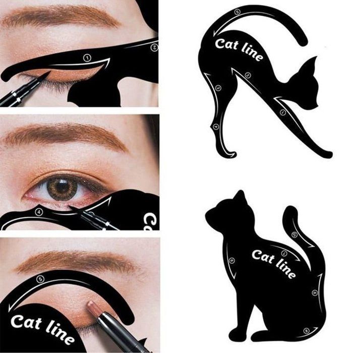 Pochoirs de Ligne de Chat - Non spécifié - Modèle Ergonomique - Waterproof - Facile à Utiliser - Noir