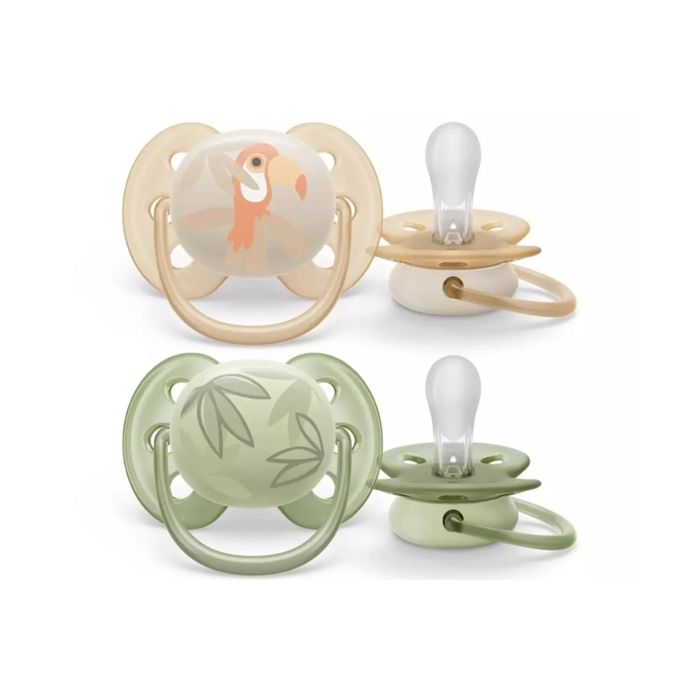 Sucette - Avent - SCF091/07 - Ultra Soft - 0-6 mois - Lot de 2 garçons