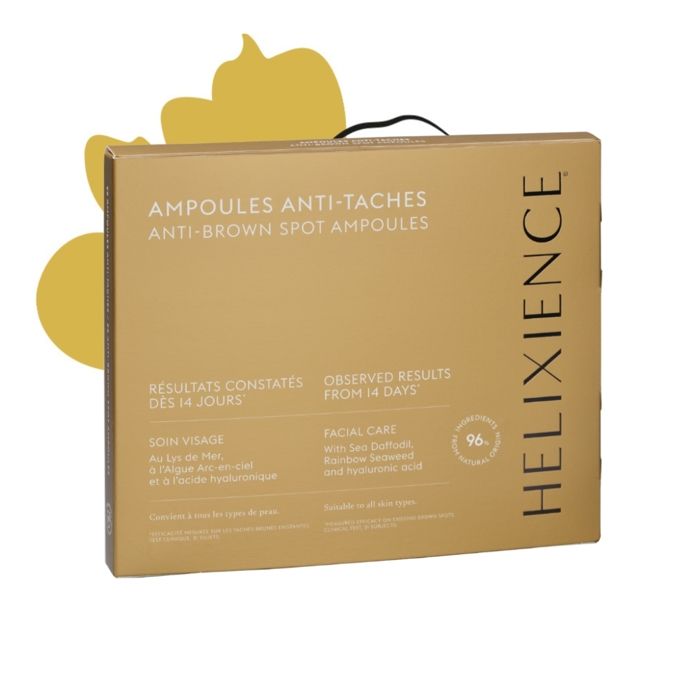 Sérum anti-taches - Helixience - Ampoules 28*1ml - Sel d'acide hyaluronique - Sans parabène - Efficacité prouvée