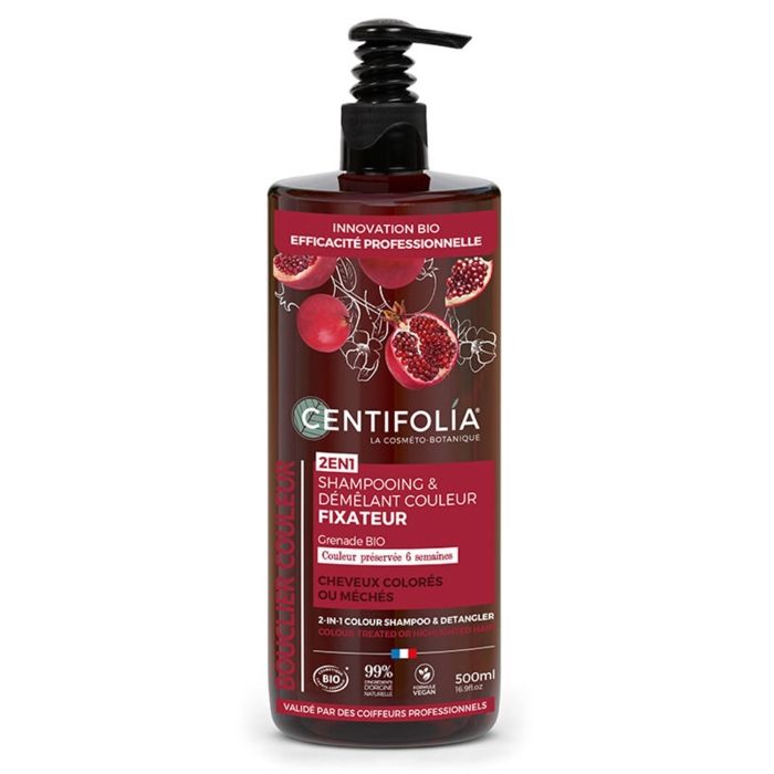 Shampoing & Démêlant - Centifolia - Couleur Fixateur - 500ml - BIO - Sans Parabène