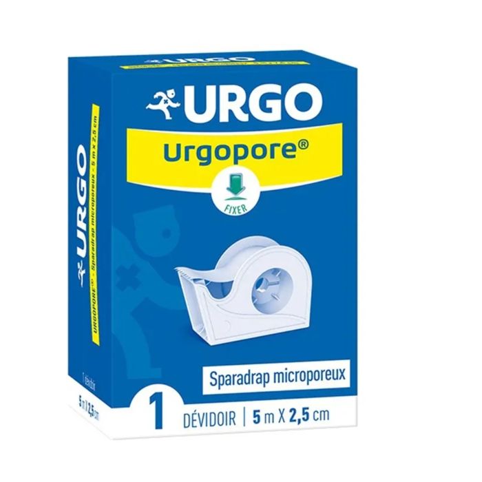 Pansement adhésif - Urgo - Pore - 5m x 2.5cm - Hypoallergénique - Confortable et flexible