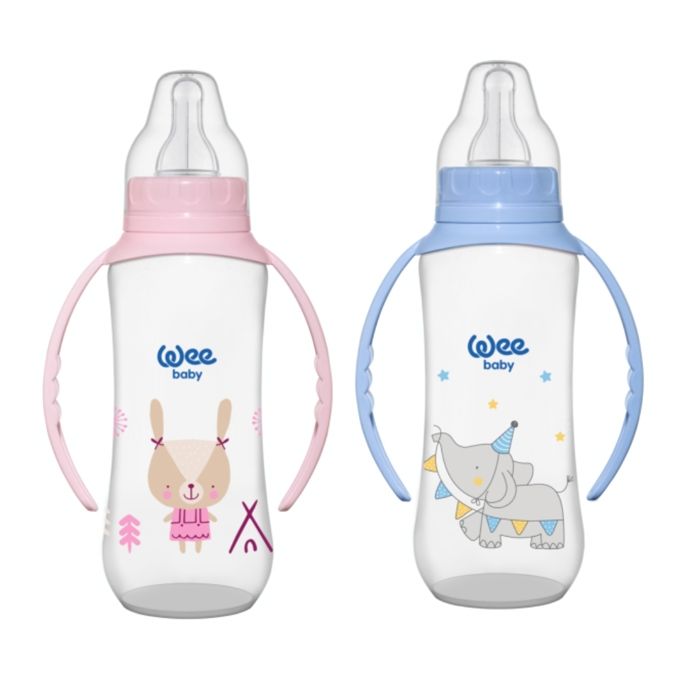 Biberon - WeeBaby - Classic - 150ml - Poignée - Tétine en silicone