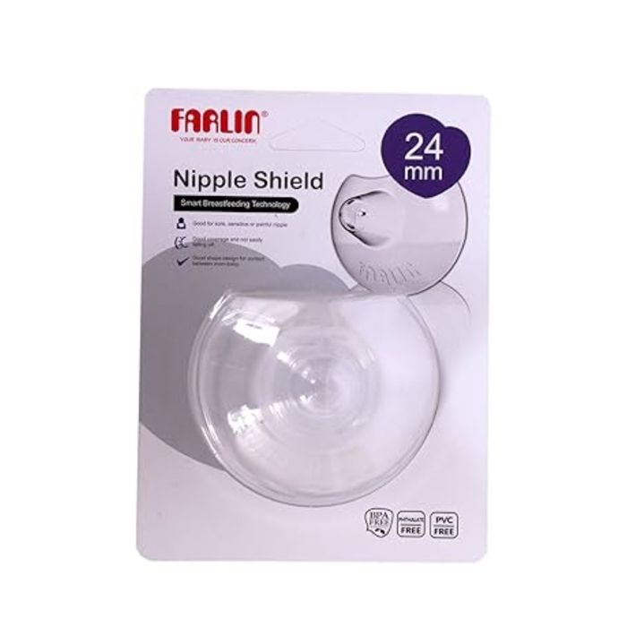 Bouts de sein en silicone - FARLIN - AA-31010 - 24mm - 2 pièces - Confort optimal pour allaitement