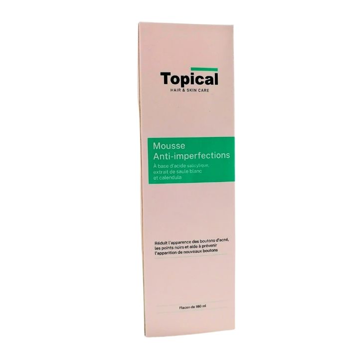 Soin anti-imperfections - Topical - Mousse 180ml - Non comédogène - Peaux mixtes à grasses - Texture légère