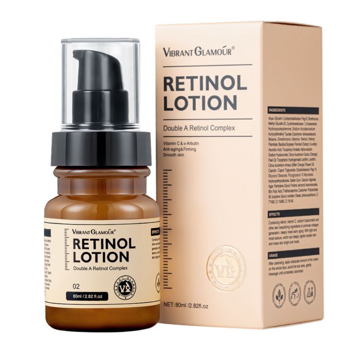 Émulsion - VIBRANT GLAMOUR - Retinol Lotion - 80ml - Anti-âge - Hydratante - Sans parabène
