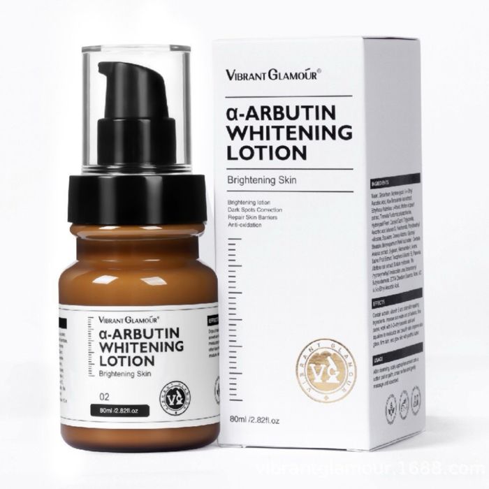 Lotion - VIBRANT GLAMOUR - α-Arbutin - 80ml - Hydratante - Répare les pores - Tous types de peau