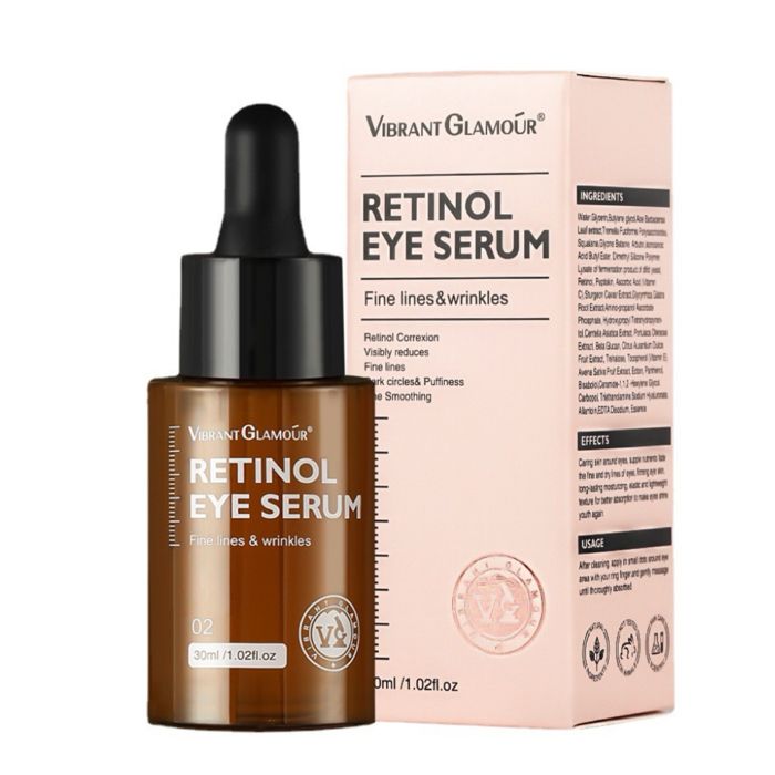 Sérum pour les yeux - VIBRANT GLAMOUR - Retinol - 30ml - Anti-âge - Hydratant