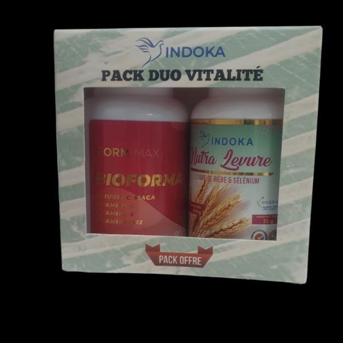 Indoka - Pack Duo Vitalité  - Bioforma + Levure de Bière 120Comprimés 600mg
