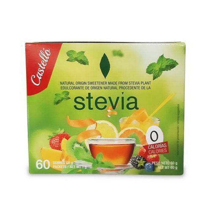 Castello Stevia en Sachet Sans Gluten - 60 Gr