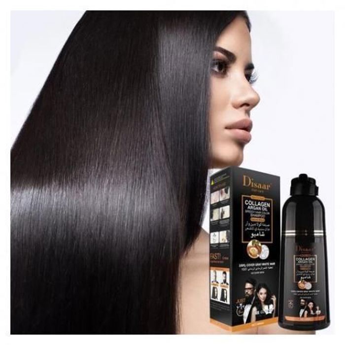 Disaar Shampooing colorant et soin de cheveux à l’huile d’argan au collagène