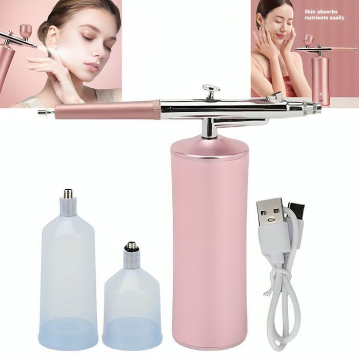 Machine d'injection d'oxygène facial, injecteur d'oxygène facial portatif à haute pression pour rajeunissement de la peau