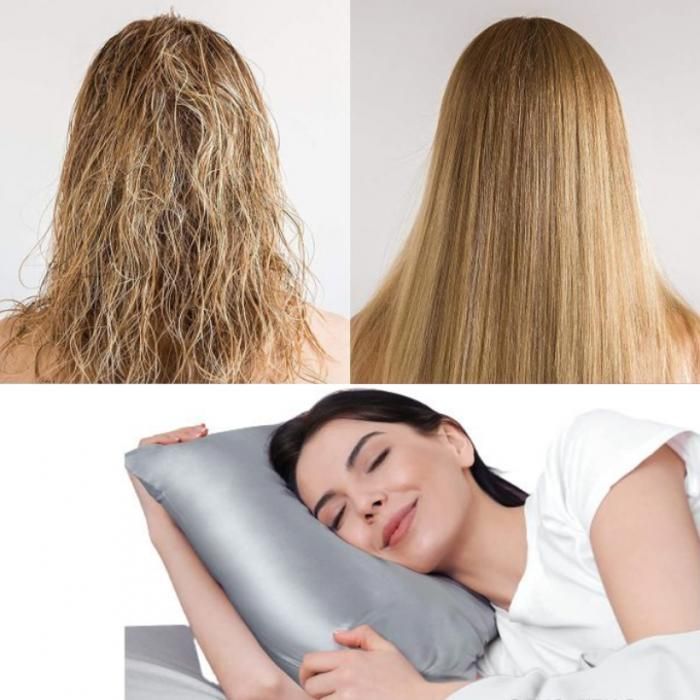 Taies d'oreiller - Satin - 70x50 cm - Doux pour cheveux - Anti-frisottis - Lavable