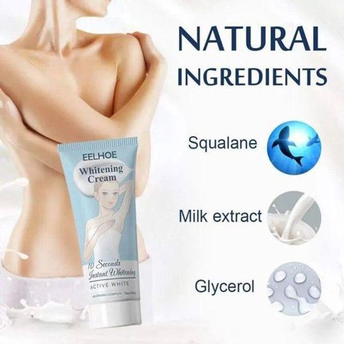 EELHOE Crème Blanchissante instantanée pour aisselles et jambes, Crème Anti tache Visage, Taches Solaire