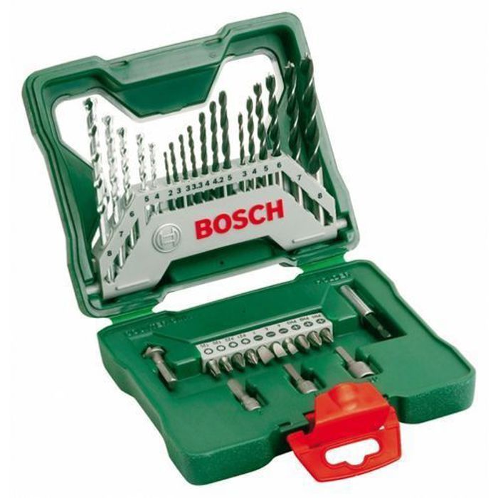 Bosch Coffret 33 pièces Bosch S-line Forêts et embouts métal , Pierre , bois , Brique