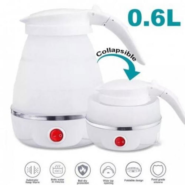 Bouilloire électrique Pliable, Mini Bouilloire électrique Portable, 0.6L- Couleurs aléatoires